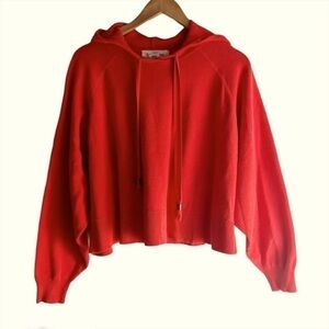 L.O.G.G. H&M Coral Oversized Cropped Hoodie Womens